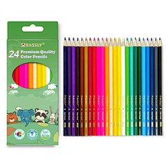 7" 24pcs middle quality color pencil